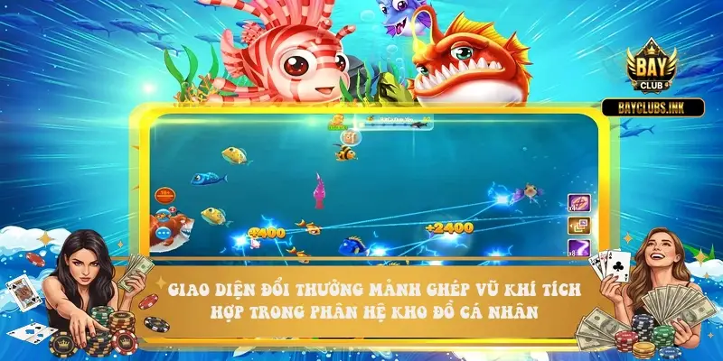 Giao diện đổi thưởng mảnh ghép vũ khí tích hợp trong phân hệ kho đồ cá nhân Giao diện đổi thưởng mảnh ghép vũ khí tích hợp trong phân hệ kho đồ cá nhân
