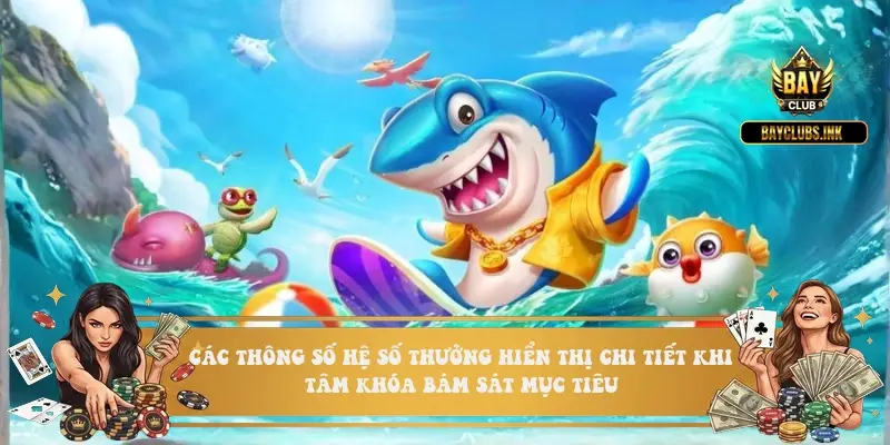Các thông số hệ số thưởng hiển thị chi tiết khi tâm khóa bám sát mục tiêu Các thông số hệ số thưởng hiển thị chi tiết khi tâm khóa bám sát mục tiêu